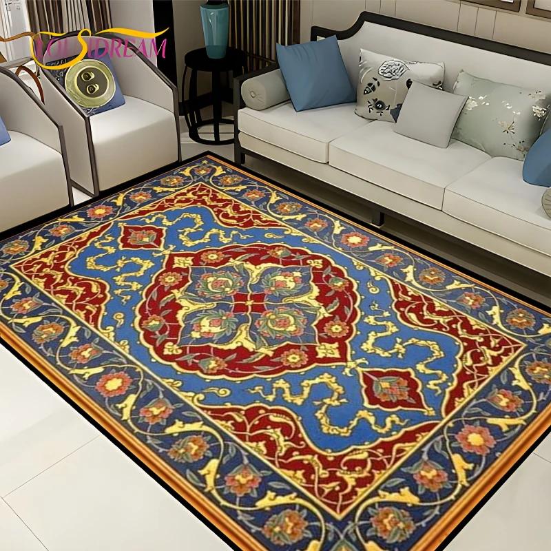 Vintage Fars Halısı Oturma Odası Yatak Odası Bohemya Türk Fas Etnik Kilimler Kaymaz Mandala Geometrik Kapı Paspası Poster Paspas