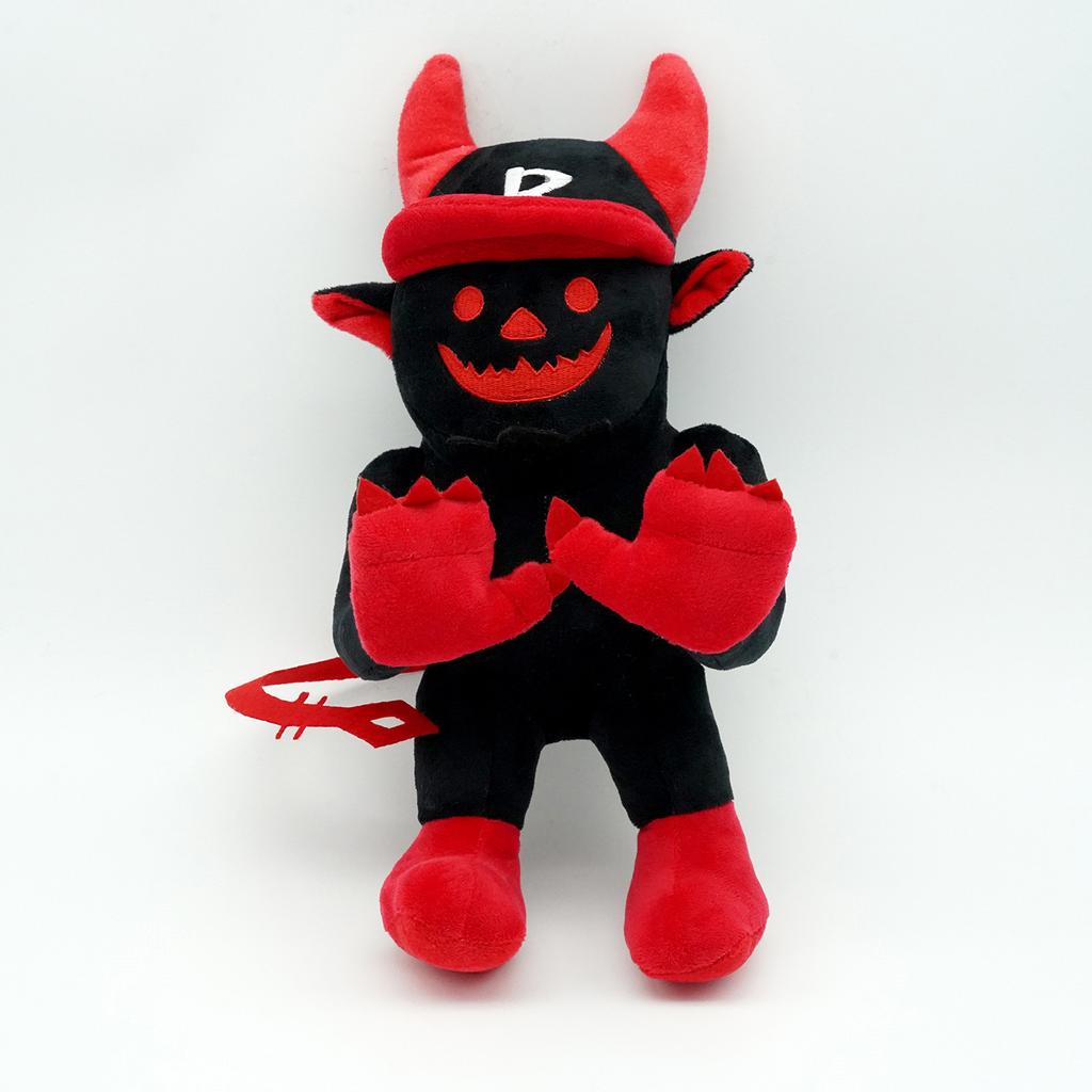 Roblox Verlassener Gast 666 Plüschtier Schwarzes Rotes Gehörntes Weiches Stofftier Spielcharakter Puppe Sammlerstück Geschenk Für Kinder Roblox Fans