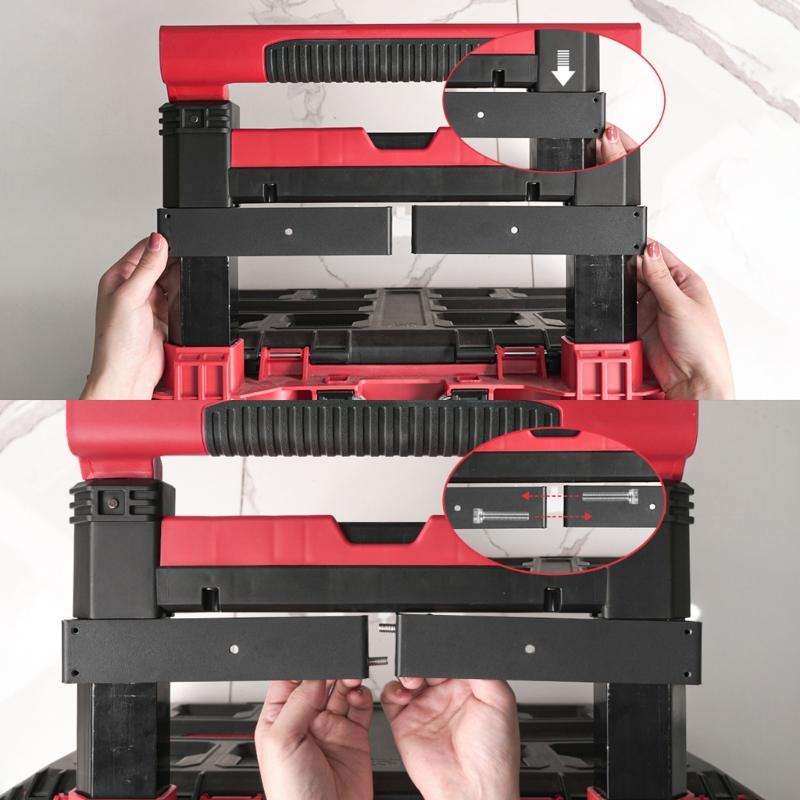 Strong Black Mild Steel Mounting Parenthesis for Rolling Tool Storage Structure