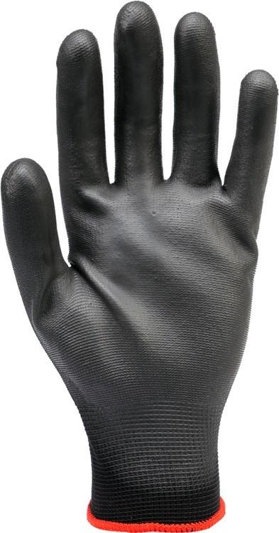 Black nylon work gloves YT-7473 YATO