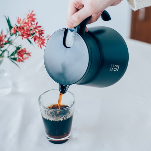 HARIO V60 Thermal Stainless Steel Server Black 800 VHS-80B
