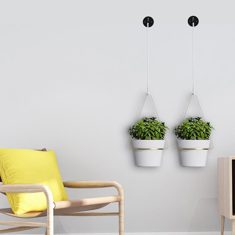 001-ZJY-ST2A ZJY-ST2 Detachable Hanging Flower Pots with Wall Hooks (2 Set)
