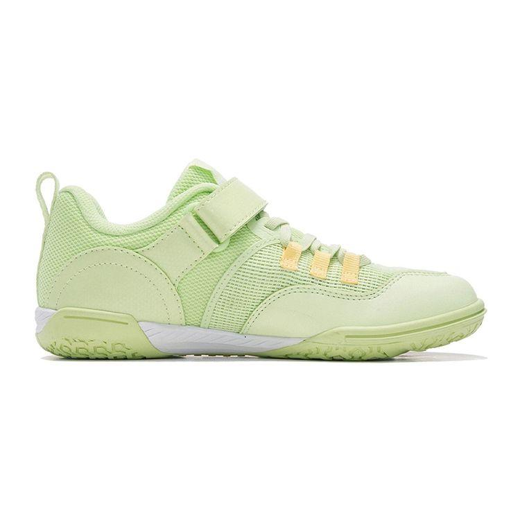 LiNing Lightweight Shock Absorbing Non-Slip Wear-Resistant Breathable Childrens Training Shoes Kids Sneakers Light-Pink Green APTS006-1