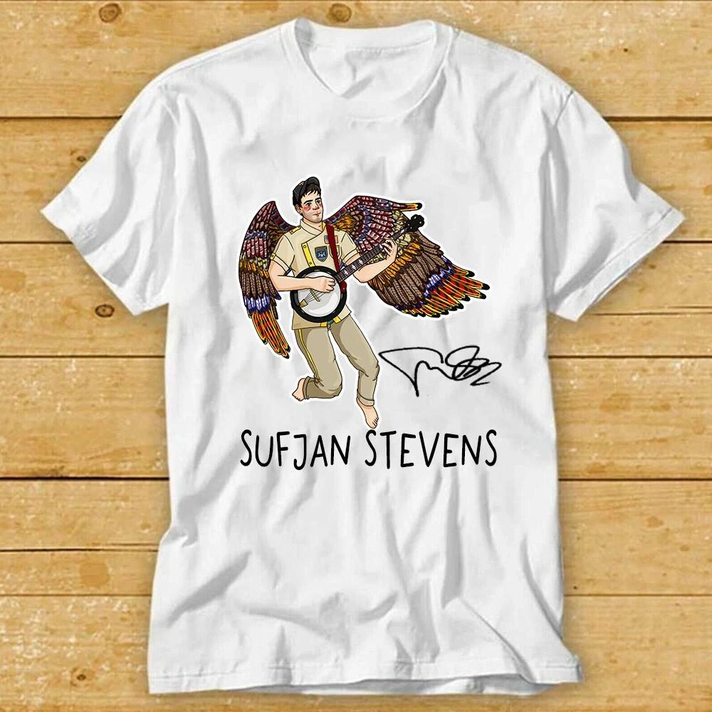 Sufjan Stevens Album Tour White Cotton S-5XL T-Shirt BS1350 XL