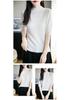 Yangzi 100% Wool Half-High Neck Knit Top, Women's Five-Point Sleeve Sweater - Early Autumn 2026