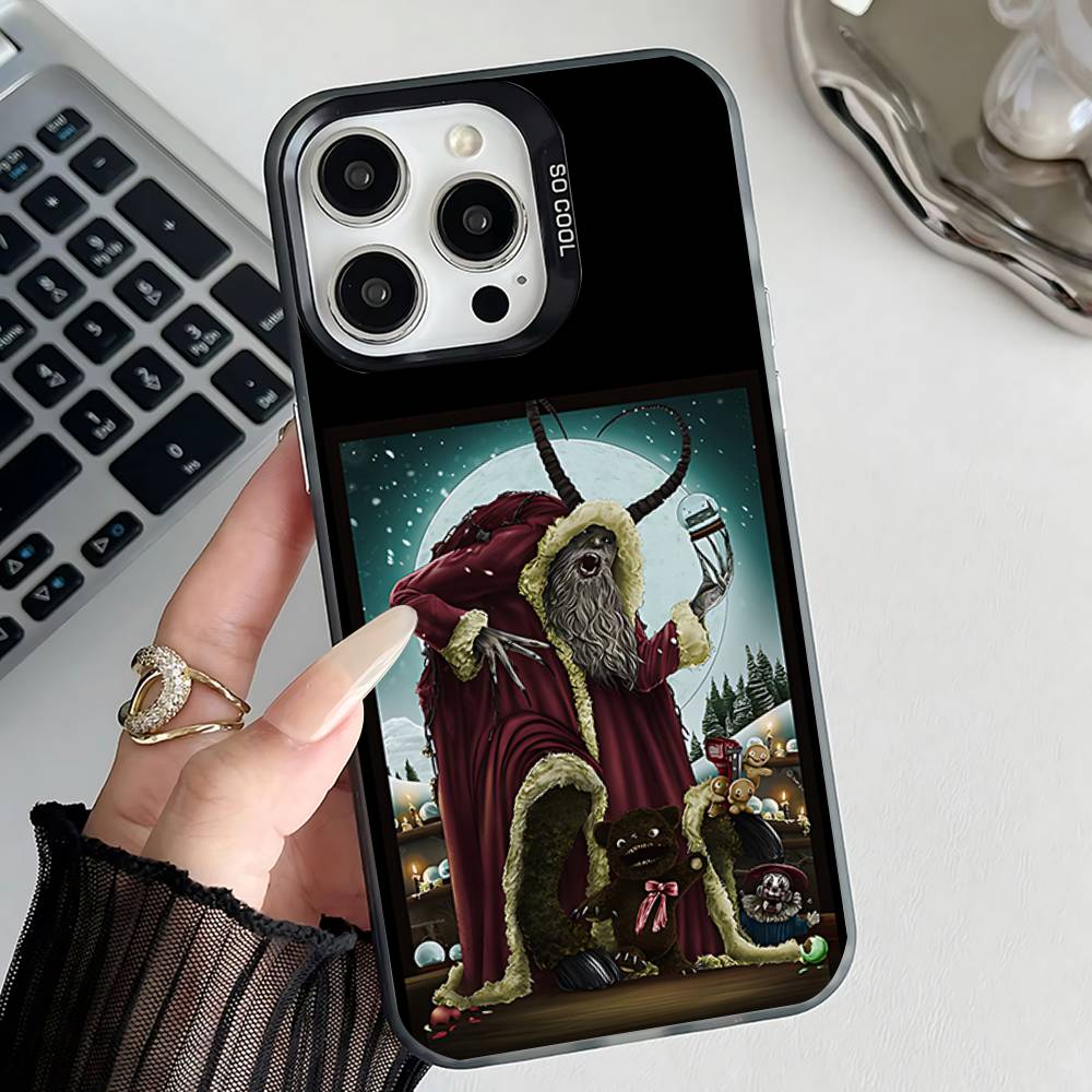 

Ugly K-krampus art Black Phone Case Compatible with iPhone 17 16 15 14 13 12 11, Pro, Max, Plus, E, Air, Mini iPhone13