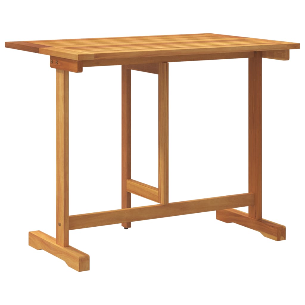 Folding Balcony Table 90 x 60 x 72 cm Solid Acacia Wood