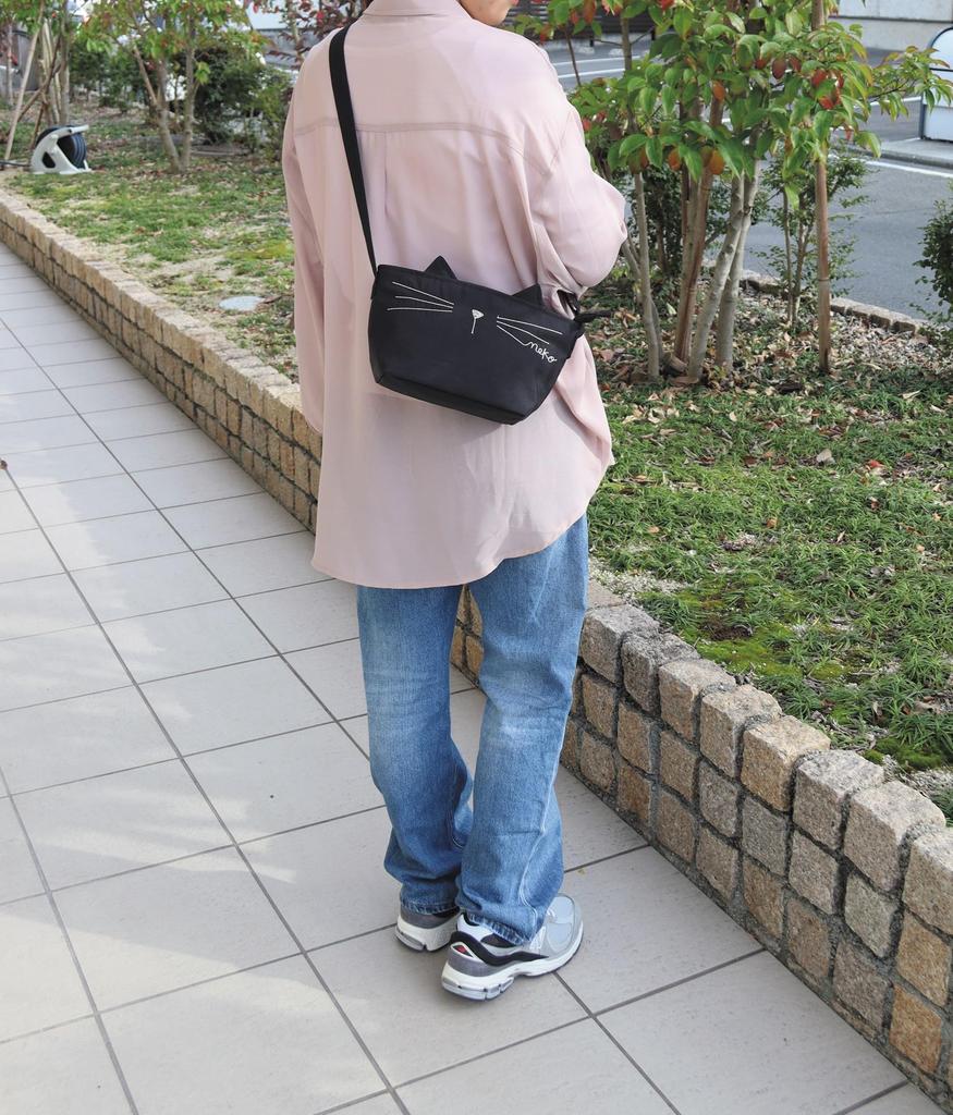 Shoulder Bag Cat Ear Shoulder Bag A1020BK BK [Noah Family] Women's