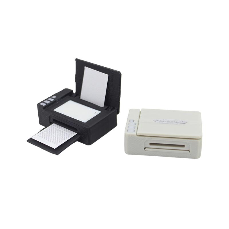 1:12 Simulace domečku pro panenky Model psacího stroje Miniaturní domeček pro panenky Cstudie Dekorace kancelářského nábytku Ozdoby ze scény Micro Life