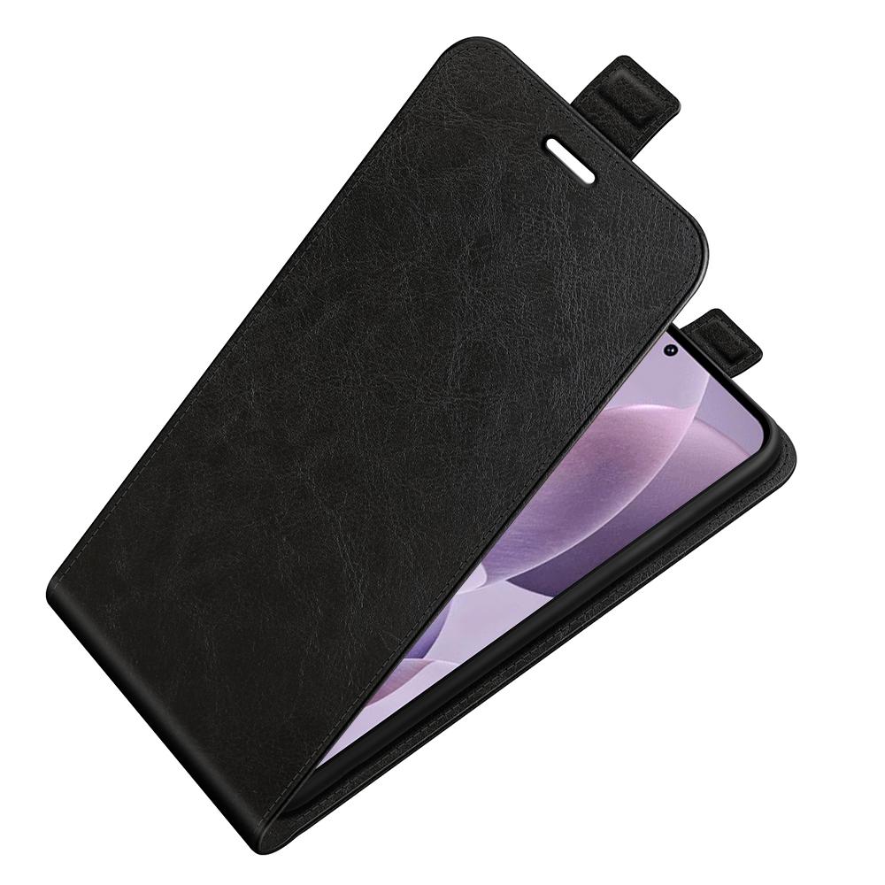 For Xiaomi Poco F6 Pro 5G/Redmi K70 5G/K70 Pro 5G Leather Cover Vertical Flip Crazy Horse Texture Phone Case