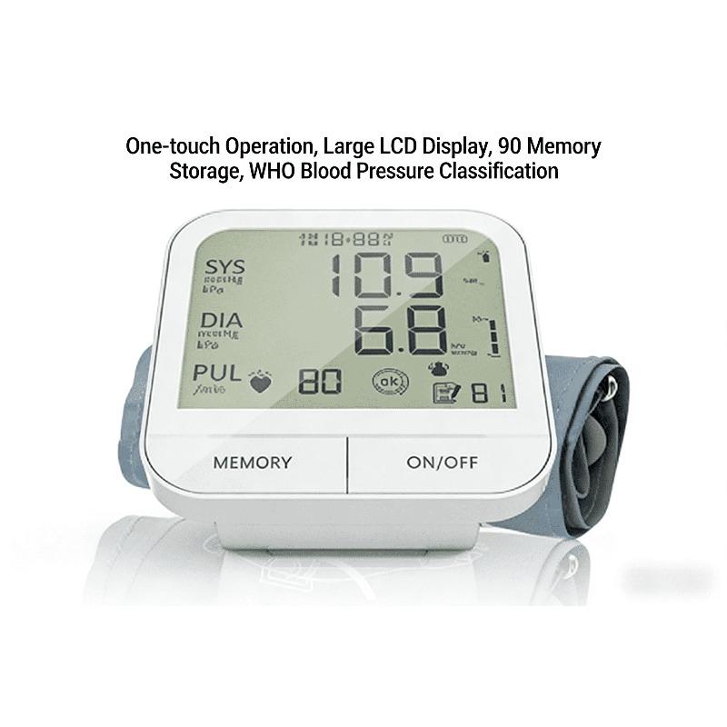 Clear-Read Upper Arm Monitor: Big Display & Intuitive Single-Button Control