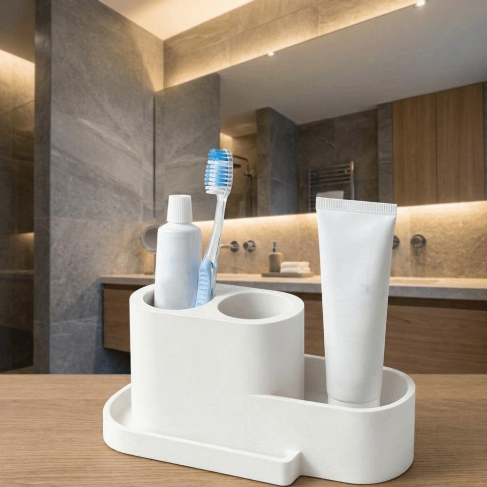 Easy Clean Toothpaste Rack Detachable Toiletries Storage Organizer Storage Rack Bathroom