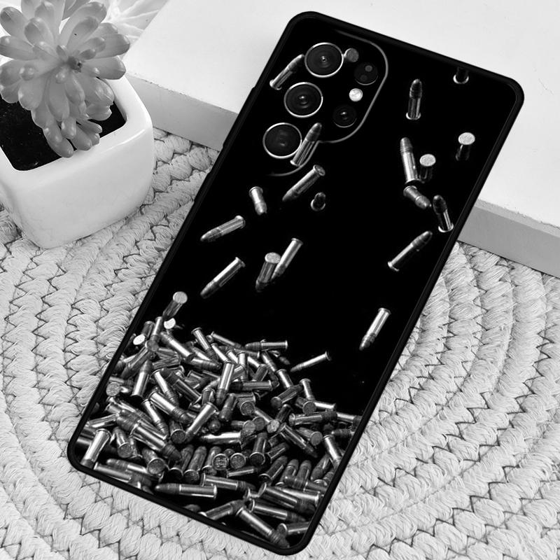 

Military Gun Bullets Collage Silicone Phone Case For Samsung Galaxy note 10 pro S26 S25 S24 S23 S22 S21 Plus S25Ultra Capa Cover Galaxy S20 5G