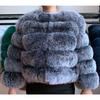 VAYLA Damenmode Kunstpelzmantel Super Heiß Herbst Winter Damen Kurze Kunstfuchs Fell Flauschige Jacke Hohe Qualität Top Damen Pelzmäntel
