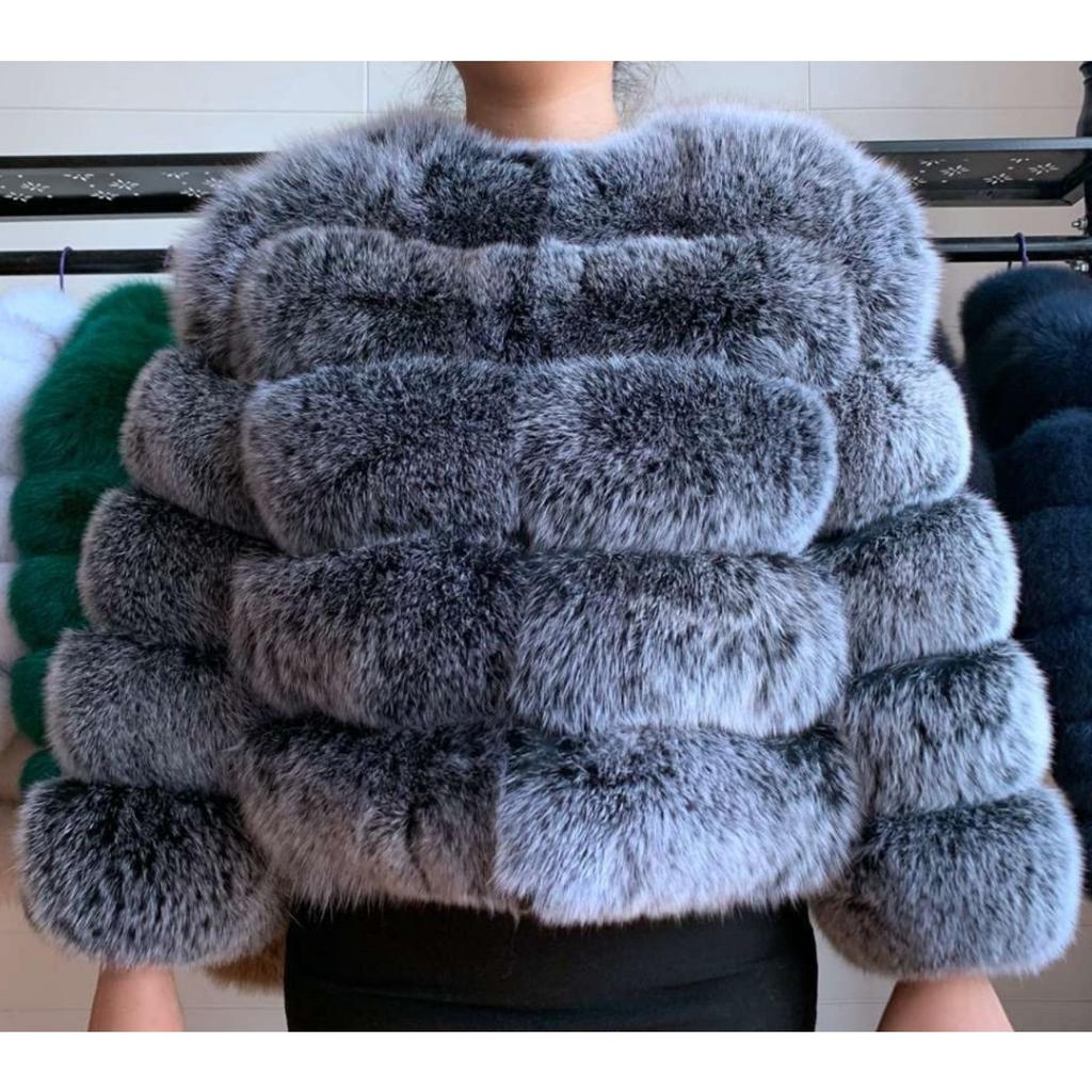 VAYLA Damenmode Kunstpelzmantel Super Heiß Herbst Winter Damen Kurze Kunstfuchs Fell Flauschige Jacke Hohe Qualität Top Damen Pelzmäntel