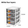 Modern Minimalist Plastic Desktop Storage Box With Drawers For Office And Home Organization