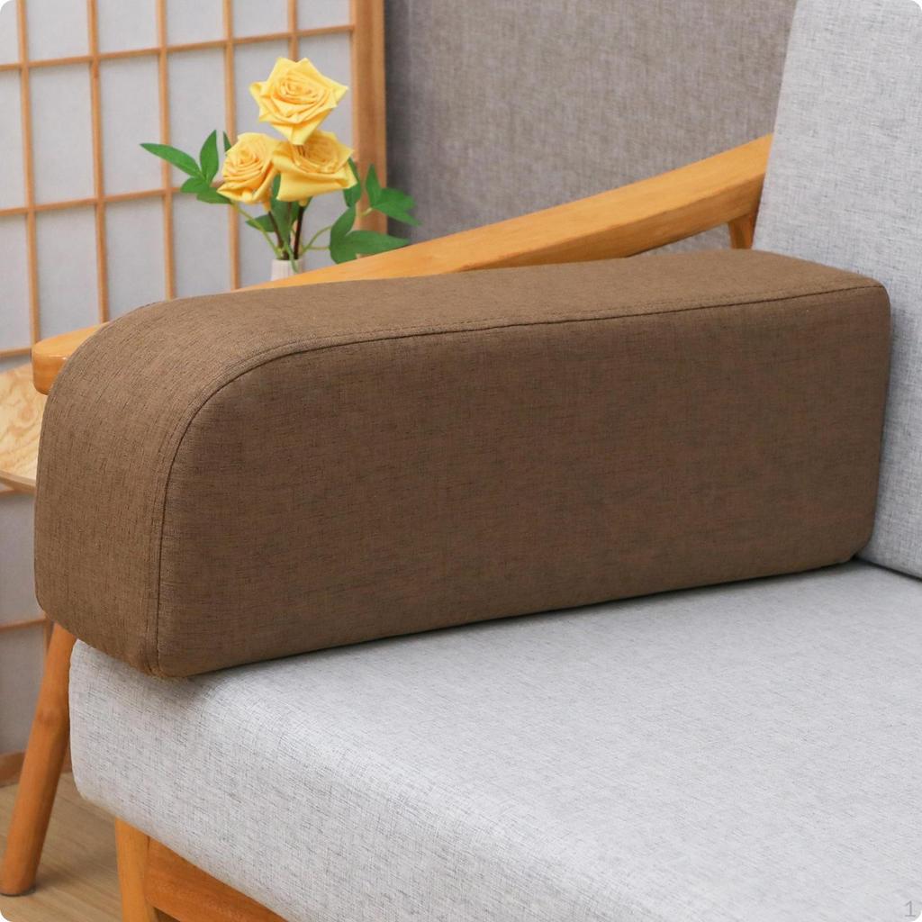 Supportive Curved Armrest Cushion Lightweight Sofa Pillow Compact Couch