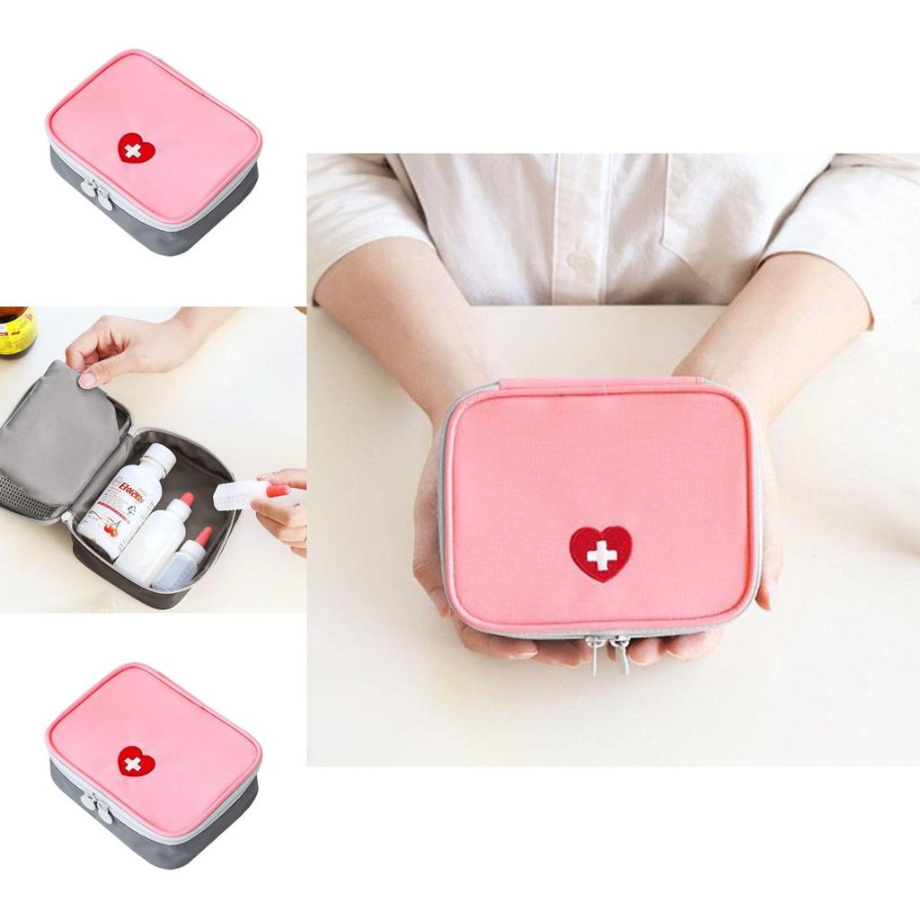 Mini Square Multi Functional Portable Pill Storage Bag For Medications And Cosmetics