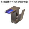 Led Bathroom Rgb Sink Mixer Tap Temperature Sense Waterfall Faucet Change Color