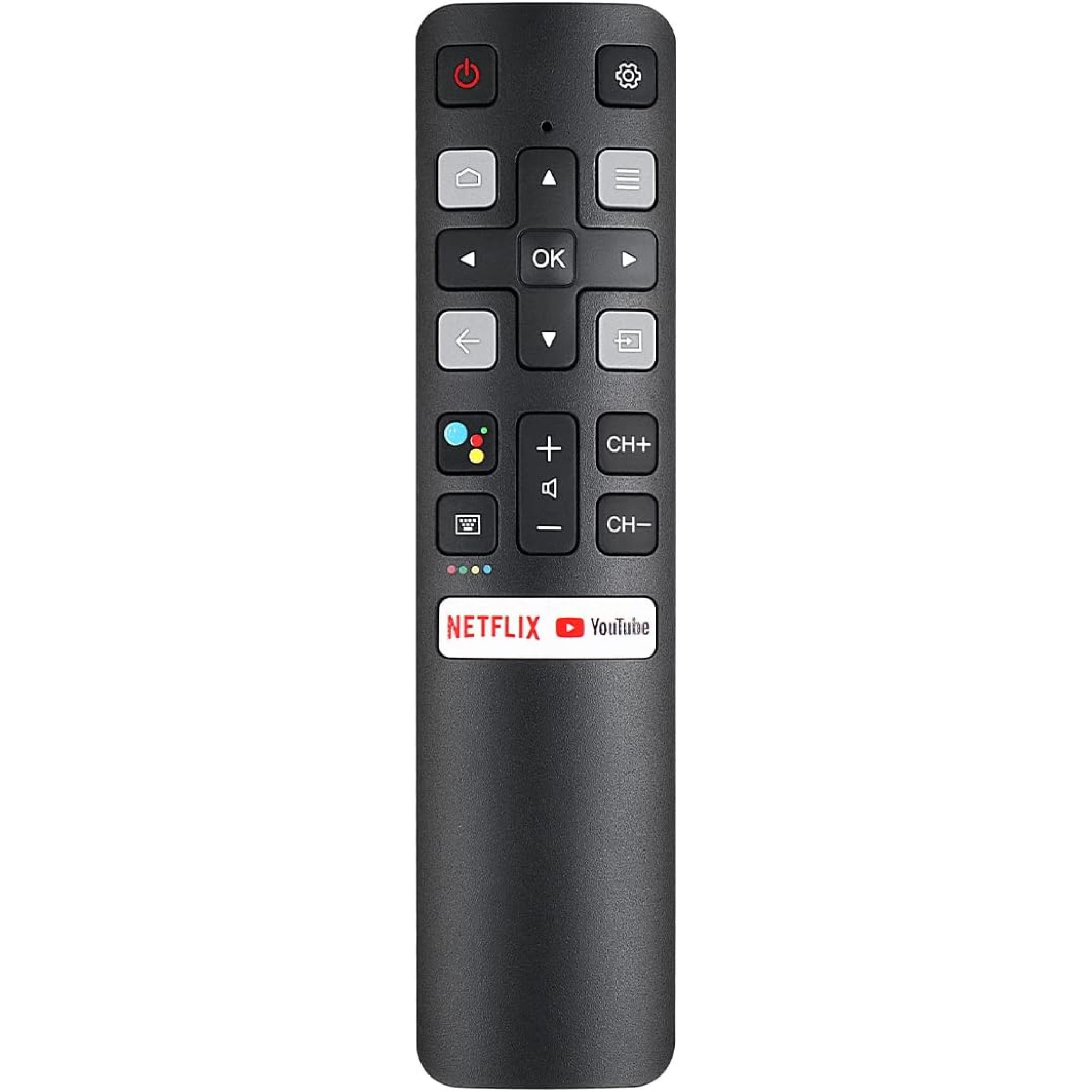RC802V FNR1 Voice Remote Control Rplacement for All TCL-Android-TV-Remote for TCL Smart TV 32S6500A 32S6500S 40S334 40S6500FS 40S6510FS 40S6800FS