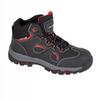 Nubuck Ankle Boots Black-Red, S3 Sra, "40 1 Pc