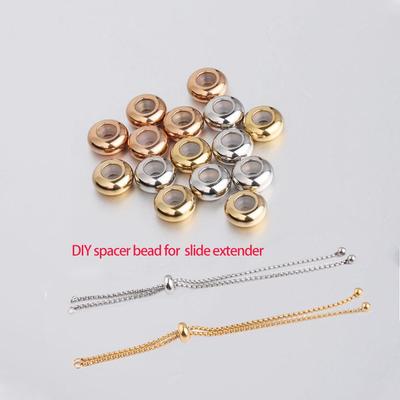 8mm Nerezové Ocelové Nastavitelné Polohovací Korálky pro DIY Náramky