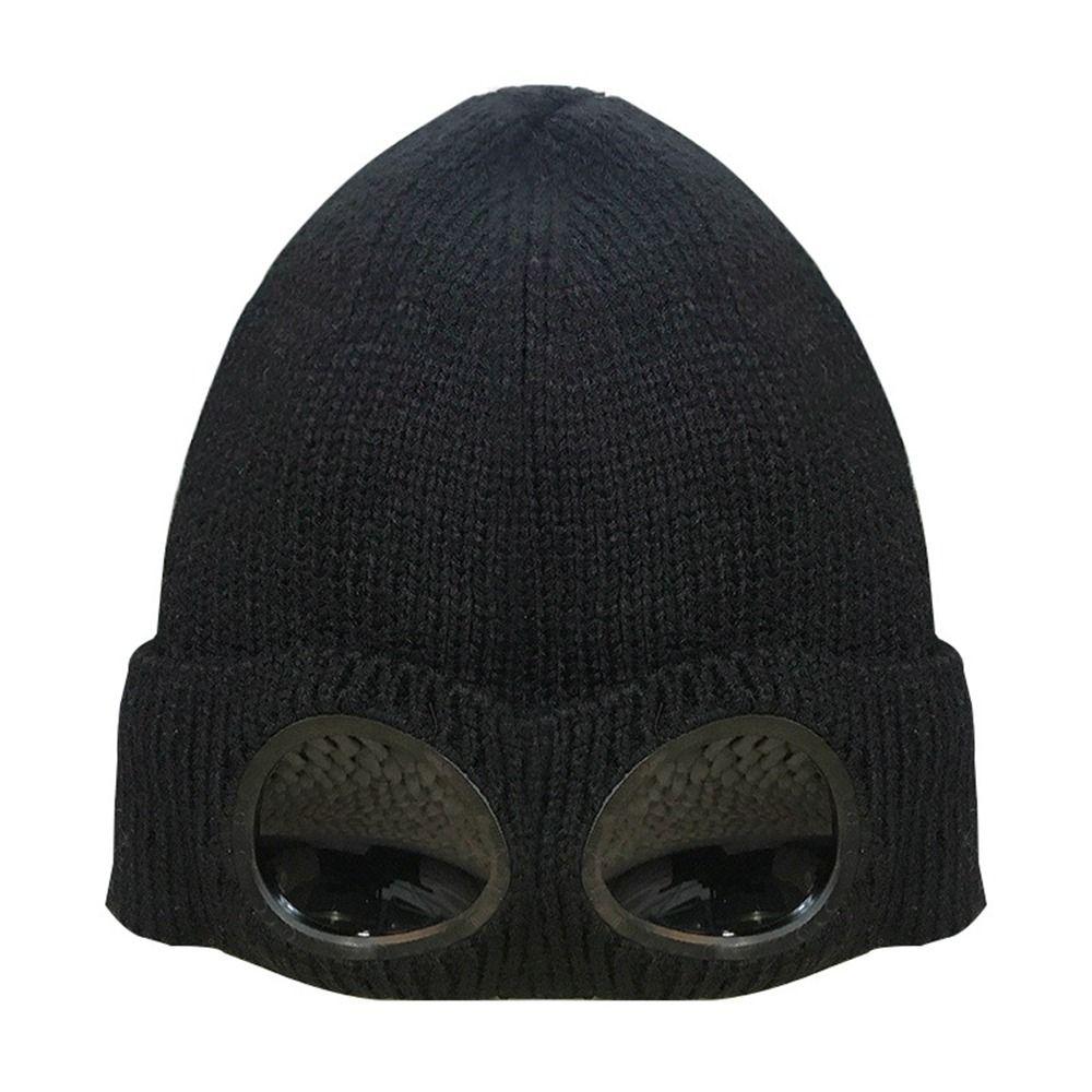 With Glasses Pilot Glasses Cap Men Beanie Caps Women Wool Caps Knitted Hats Ski Cap Korean Beanies