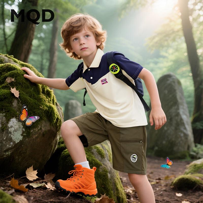 MQD Boys  Color Block Polo T-Shirt 160cm