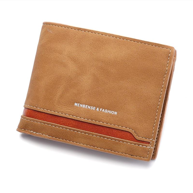 New Men'S Wallet Men'S New Short Wallet Middle-Aged And Young Wallet Large Capacity Multi-Card Wallet