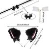 Cute Plush Cat Ear Headband Fashionable Cosplay Bow Bell Cat Ear Headband Lace Bell Necklace Set Women's Party Costume Headwear