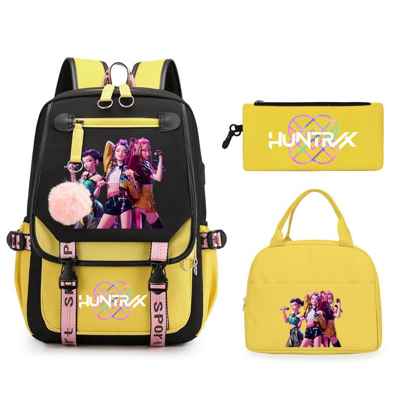 KPop Demon Hunters Demon Hunters Printed Fashion Children's Backpack Foreign Trade Trend Student School Bag