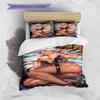 Cartoon Pattern Bedding Quilt Set Quilt Cover Pillowcase Home Decoration Birthday Gift (1 * Duvet Cover + 2 * Pillowcase, Without Core)