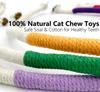 1PC Cat Toys Chew Rope Safe Teeth Cleaning Toy for Indoor Kittens, Interactive Cat Nip Kitty Toys for All Breeds