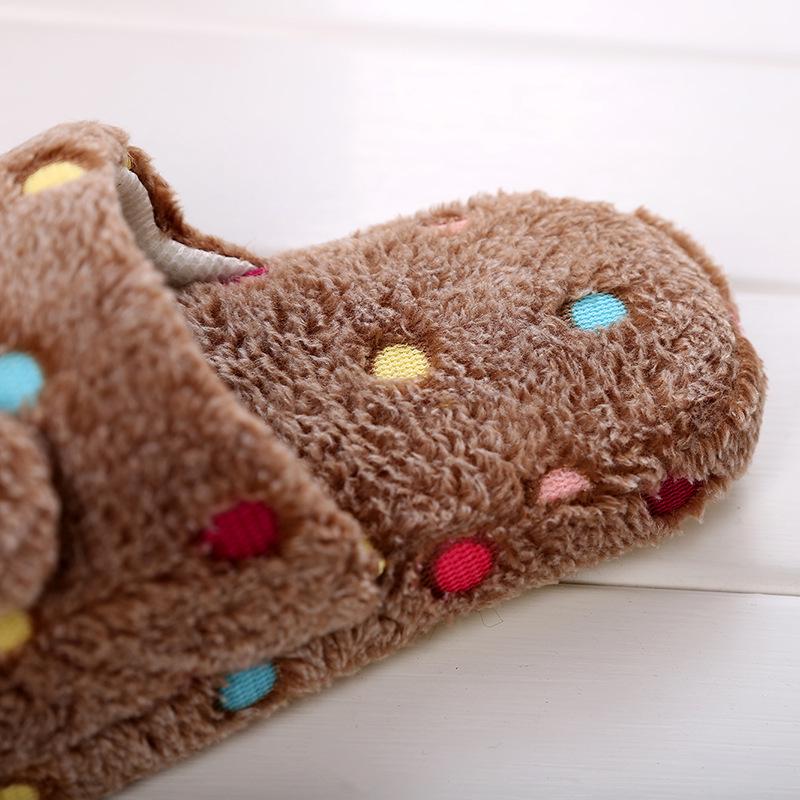 2020 Autumn/Winter Women's & Couples' Bow Cotton Slippers – Warm, Comfortable, Non-Slip