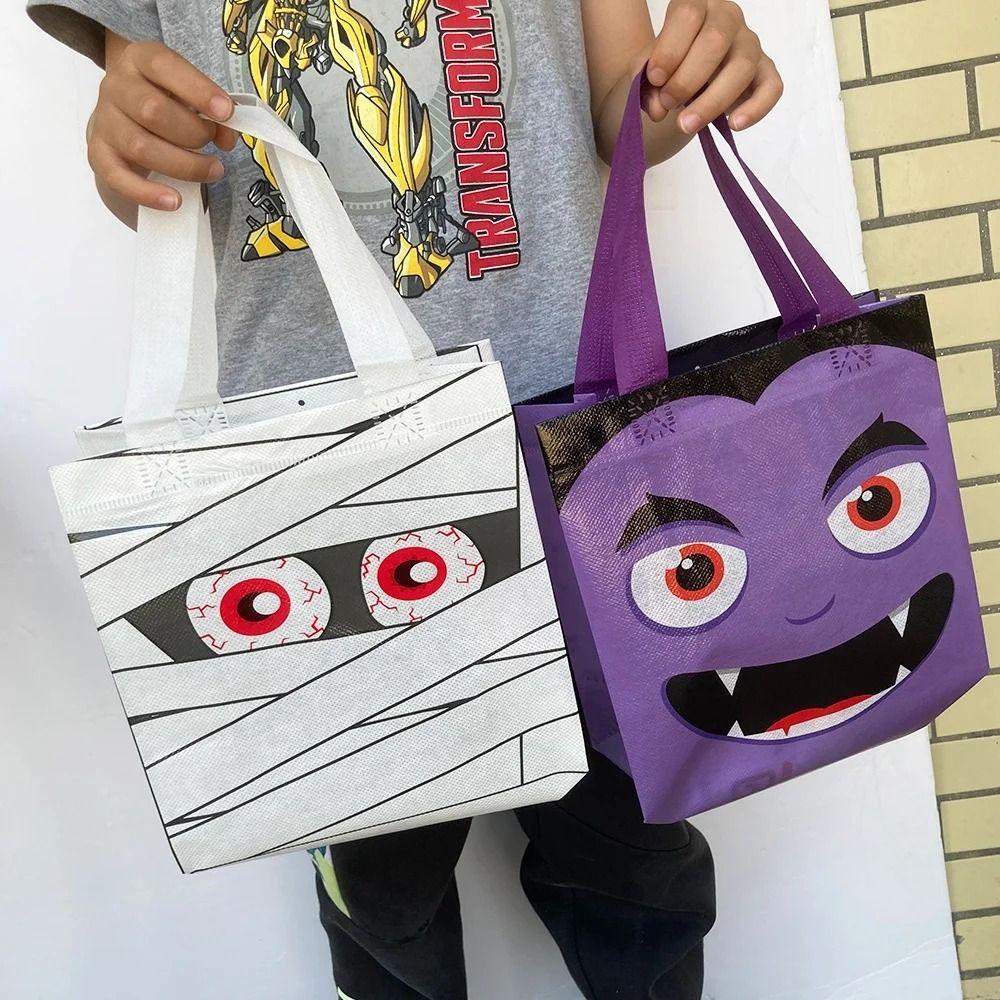 Pumpkin Non-Woven Treat Bags Loot Bag Kids Gifts Bag Packaging Halloweens Candy Bag  Children