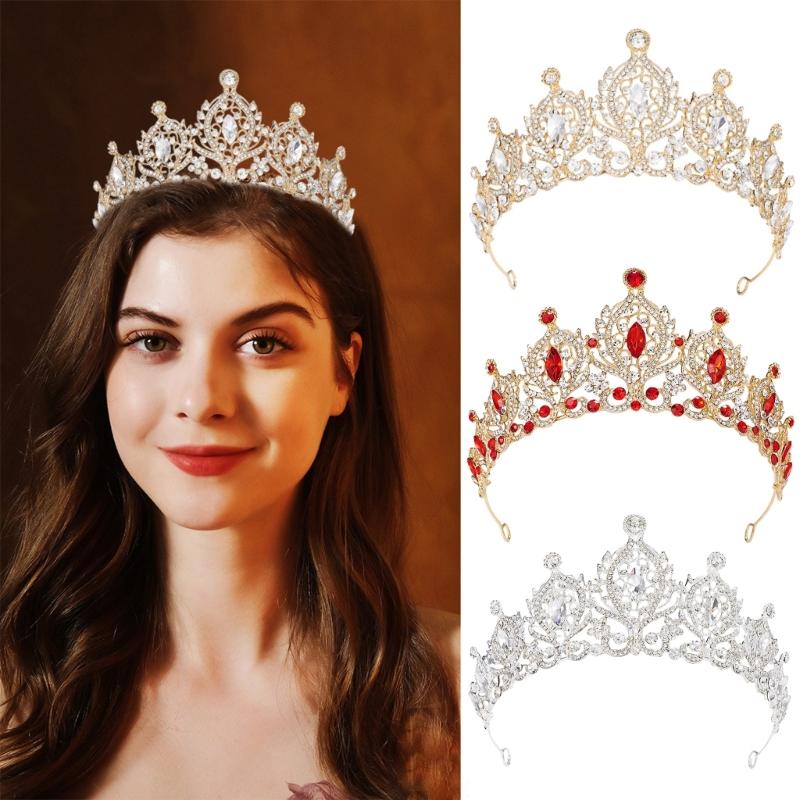 Delicate Tiaras Birthday Headbands Elegant Hairbands for Girls Wedding Party Photo Props Headwear Crown