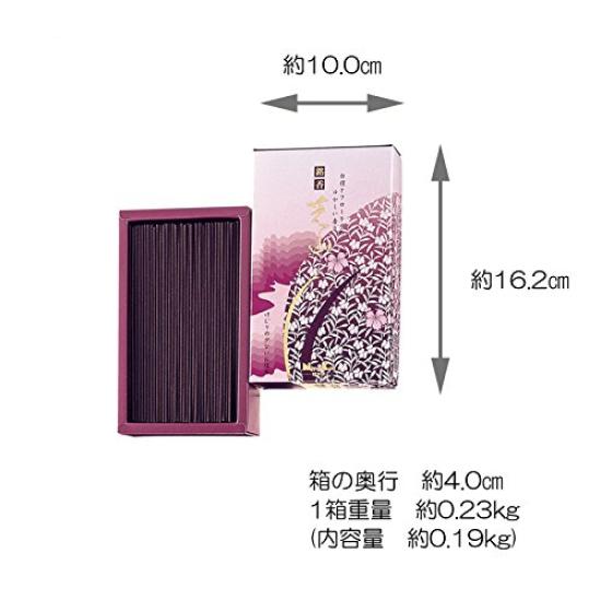 Nippon Kodo Incense Shibayama Rose Pack 23801 Brown Incense Stick Low Smoke 25 Minutes 0.19kg