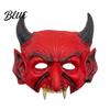 Demon Propgewijs in Vintage Stijl Halloween Schuim Masker Rode Duivel Eng Half Gezicht Donkere Sfeer Decoratie Masker voor Cosplay Kostuum Maskeradefeest