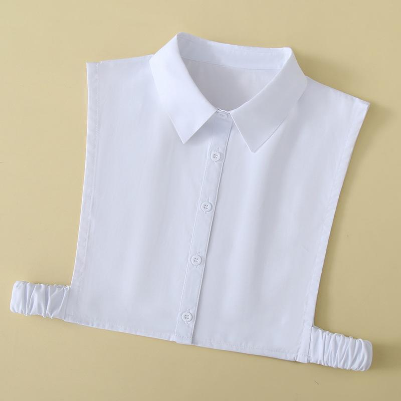 M - XXL Fake Collar Women Detachable Collars Lapel Shirt White False Collar Half Shirt Female Women Accessories Neck Decor