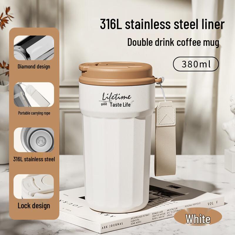 Shangqi 316L Stainless Steel Portable Insulated Coffee Mug
