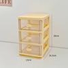 Purple Desktop Storage Box Organizer with Drawers Clear Plastic Office School Stationery Makeup Cosmetic Jewelry Storage Boxes