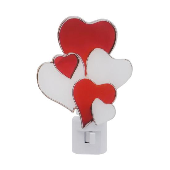 Plug-in Easter Bunny Night Light Love Heart Wall Outlet LED Lamp Holiday Party Home Living Room Bedroom Decoration Light