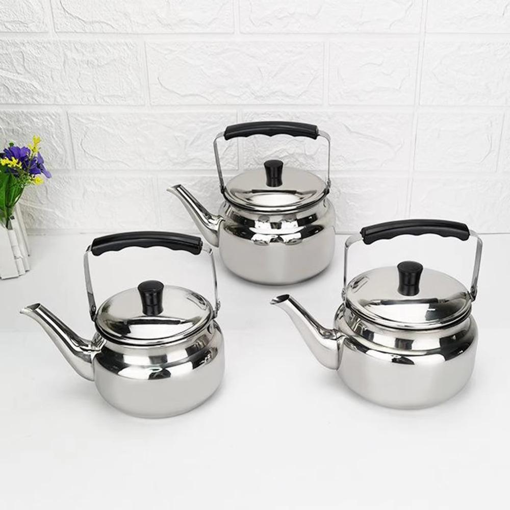 Universal Teapot Water Kettle Stainless Steel Coffee Pot Durable Hotel Tea Kettle  Outdoor Camping