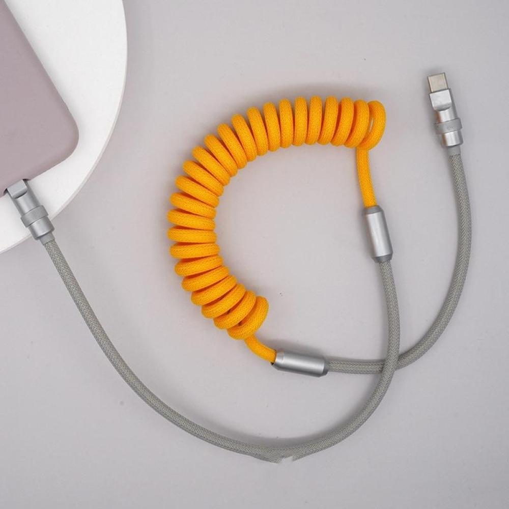 

Выдвижной кабель для быстрой зарядки мощностью 120 Вт, алюминиевый сплав, кабель для зарядки PD, USB-кабель для передачи данных C для Samsung Galaxy OPPO Iphone Huawei 2 м USB to Type-C