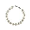 Party Big Circle Fashion Elegant Round Shape Pearl Hoop Earrings Drop Dangle Ear Stud