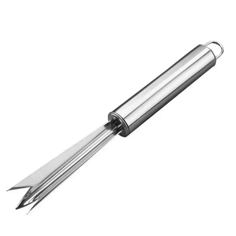 Fruit Tool Sharp Edge V-Type Pineapple Non-Slip Kitchen Tools Household Products Stainless Steel Pineapple Knife Durable Peeler