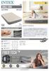 intex INTEX Bed Air Bed Dura Beam High Air Bed Wide Double 152 X 203 X 25 Cm 64103 Genuine [Japanese Product]