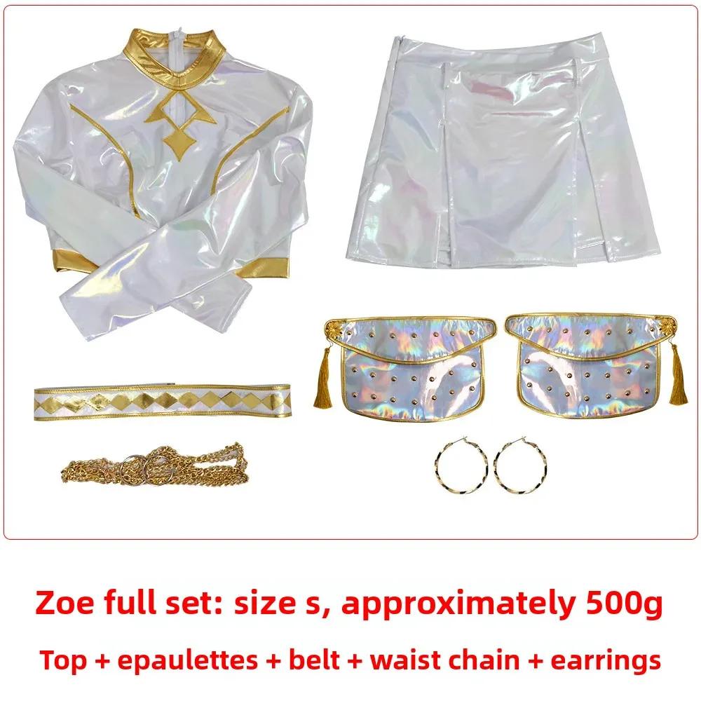Fantasia Rumi Zoey Mira Cosplay Girls Singing White Suits Cartoon Disfraz Costume 6 To 14 Years Halloween Clothes