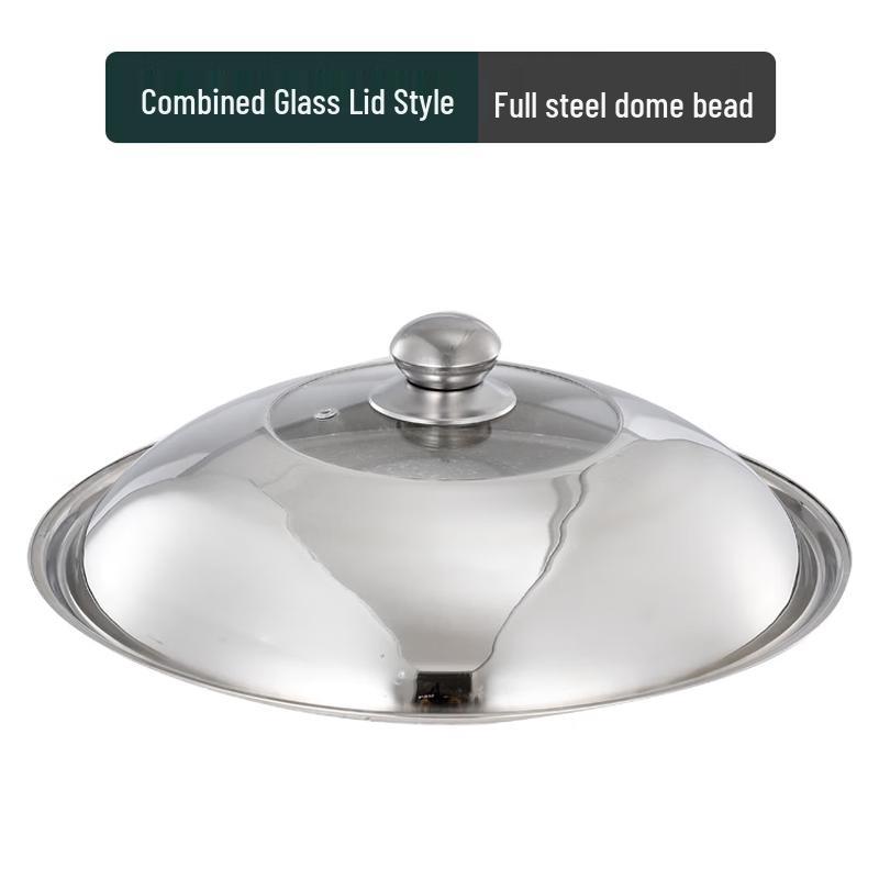 

36cm Stainless Steel Visible Pot Lid