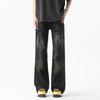 American retro jeans men's loose straight pants high street trendy brand versatile washed old wide-leg casual trousers